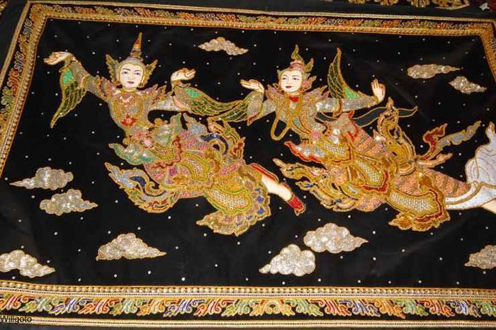 artisanat Mandalay taisseries